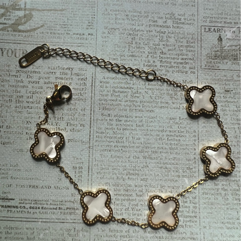 Beautiful Gold and White Bracelet